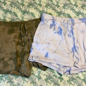 Lot of 2 pair old navy tie dye shorts